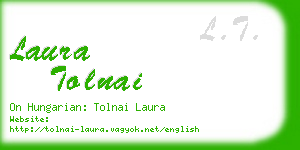 laura tolnai business card